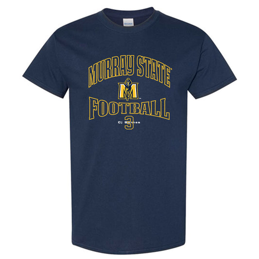Murray State - NCAA Football : Cj Barnes - Navy Classic Fashion Short Sleeve T-Shirt