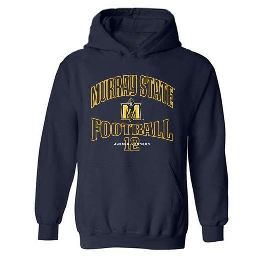 Murray State - NCAA Football : Justus Johnson - Navy Classic Fashion Hooded Sweatshirt