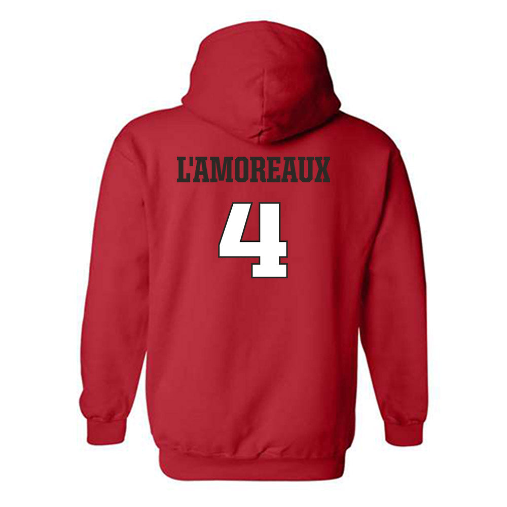 Fairfield - NCAA Women's Basketball : Kaety L'Amoreaux - Hooded Sweatshirt Classic Shersey