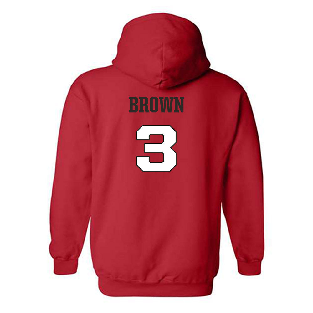 Fairfield - NCAA Women's Basketball : Janelle Brown - Hooded Sweatshirt Classic Shersey