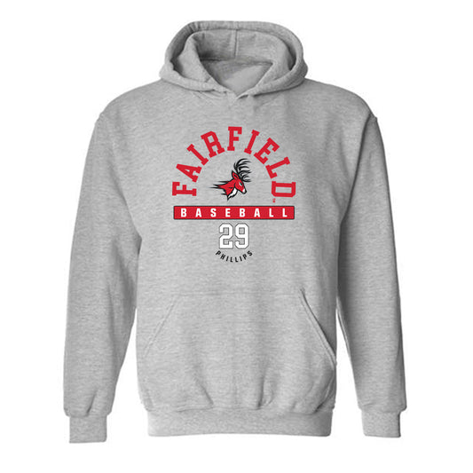 Fairfield - NCAA Baseball : Peter Phillips - Hooded Sweatshirt Classic Fashion Shersey
