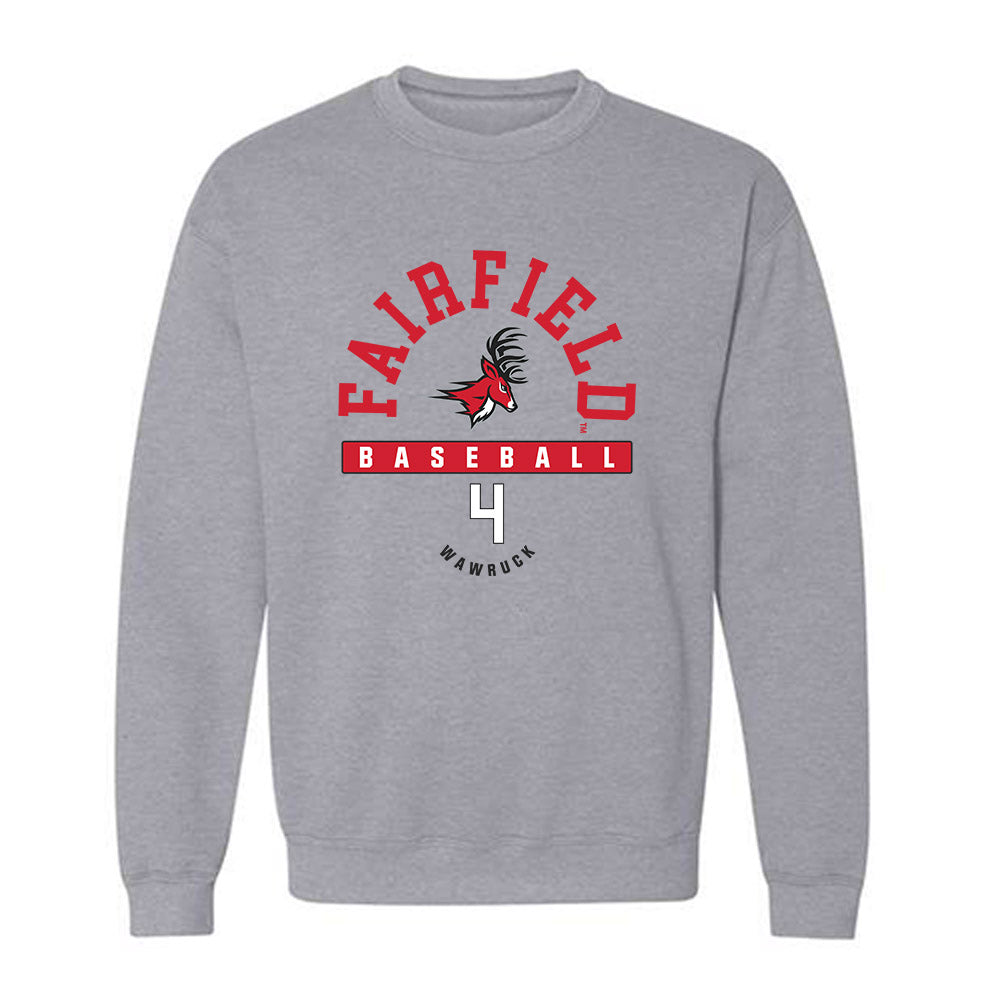 Fairfield - NCAA Baseball : Payten Wawruck - Crewneck Sweatshirt Classic Fashion Shersey