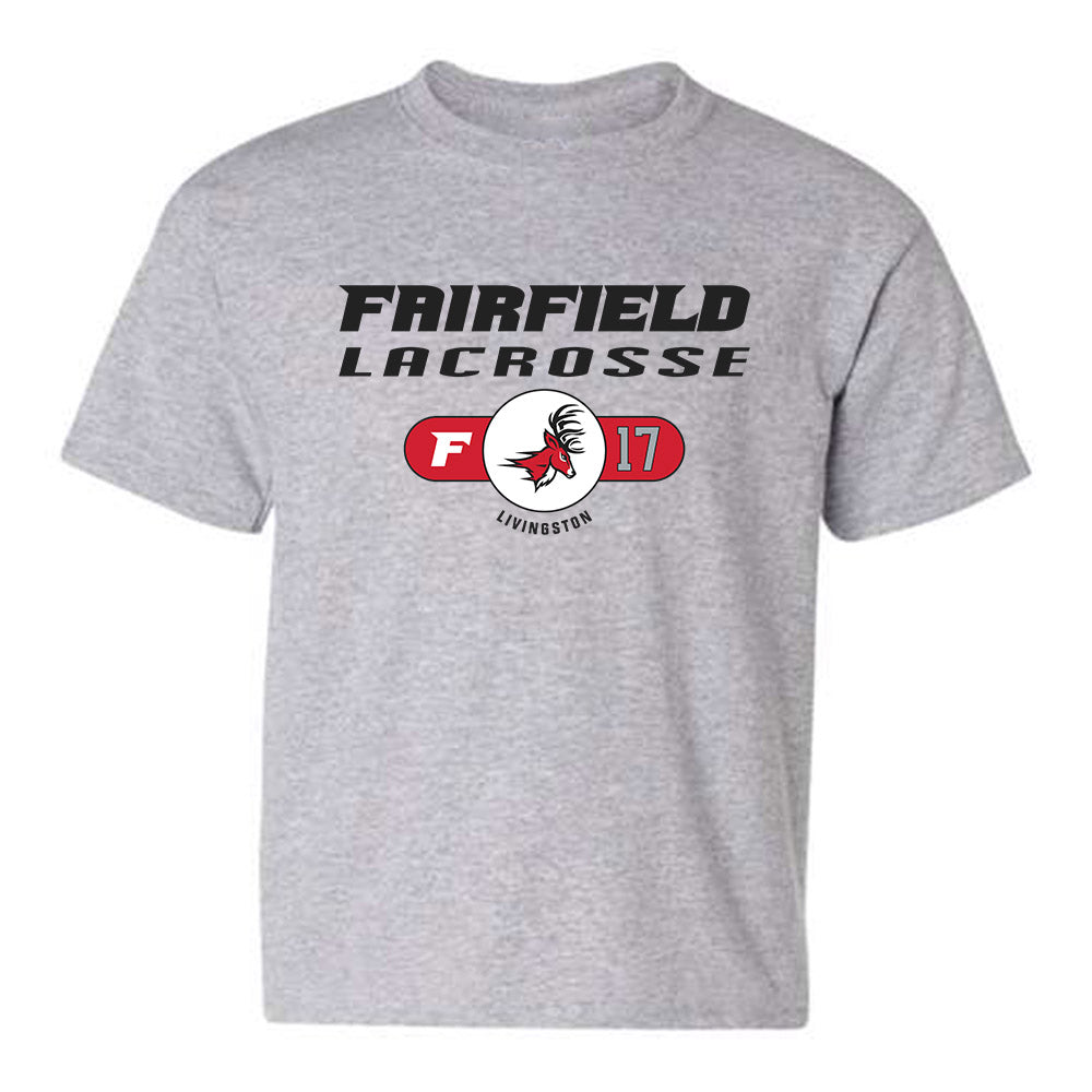 Fairfield - NCAA Men's Lacrosse : Nate Livingston - Youth T-Shirt Classic Fashion Shersey