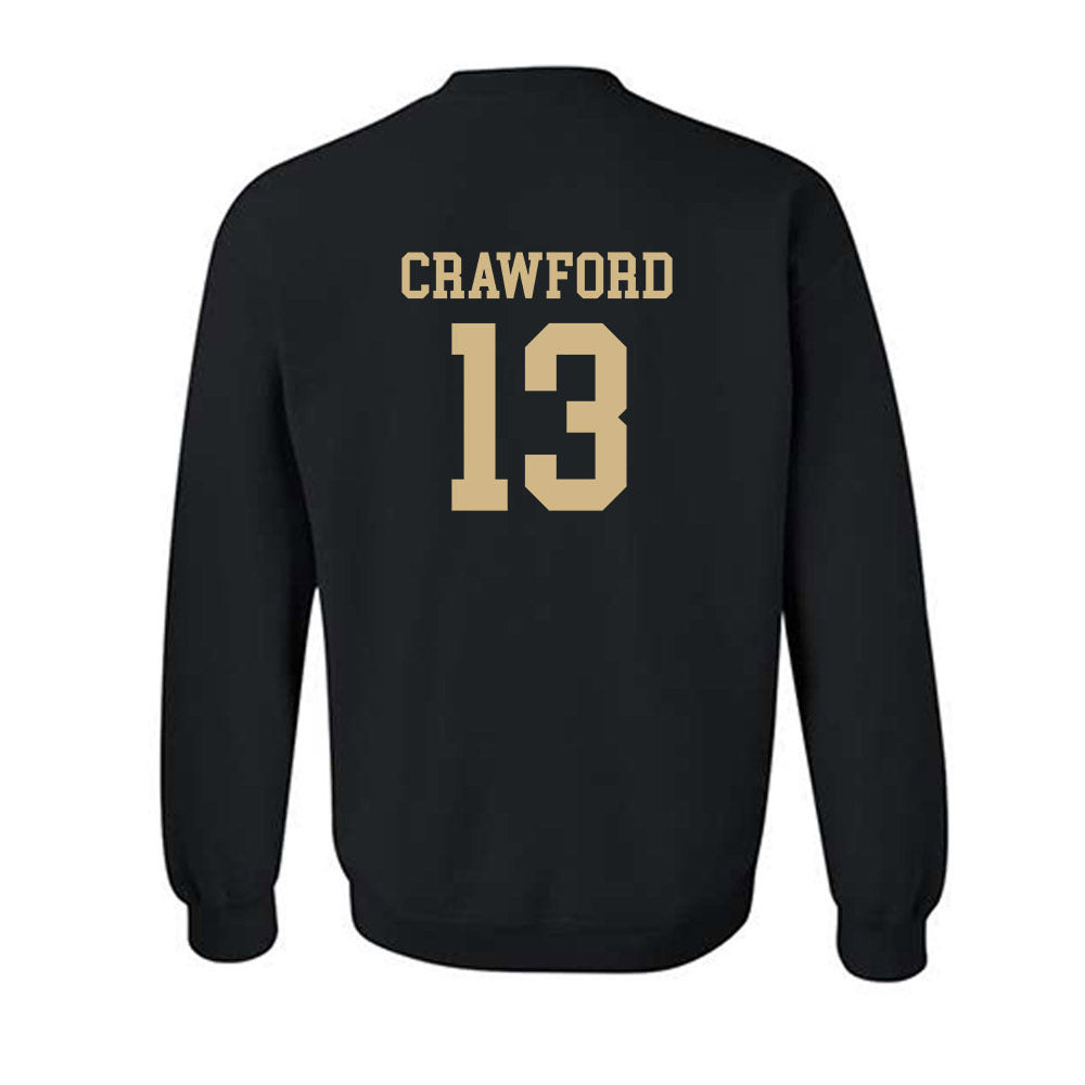 Wake Forest - NCAA Women's Volleyball : Paige Crawford - Black Classic Shersey Sweatshirt