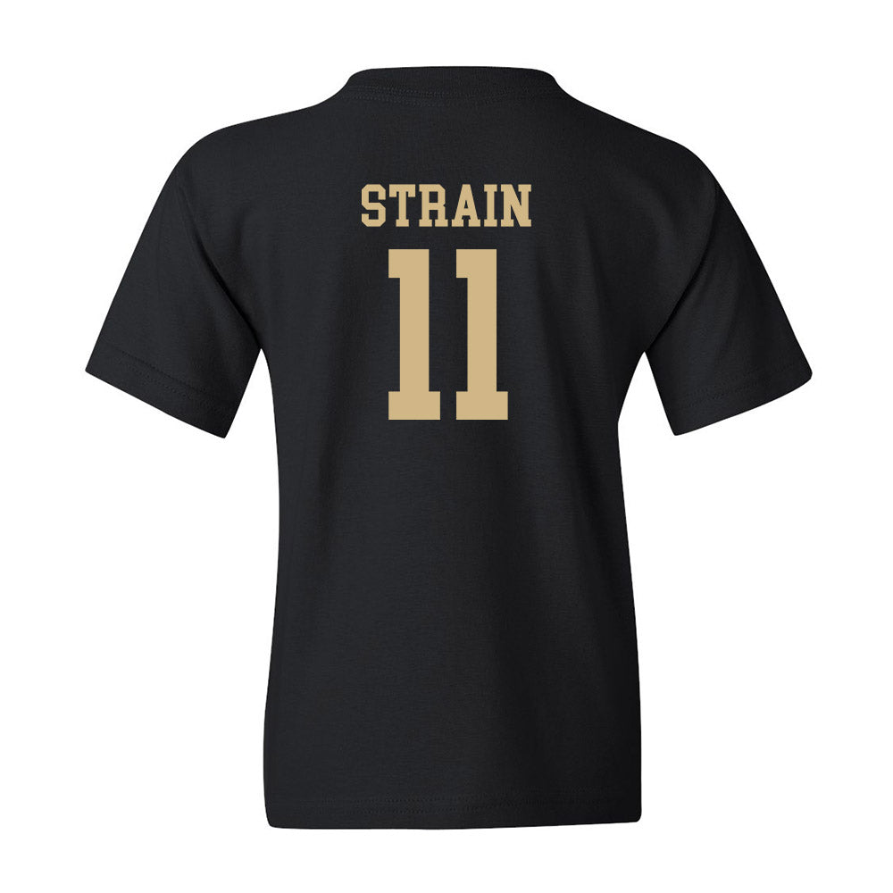 Wake Forest - NCAA Women's Volleyball : Lauren Strain - Black Classic Shersey Youth T-Shirt
