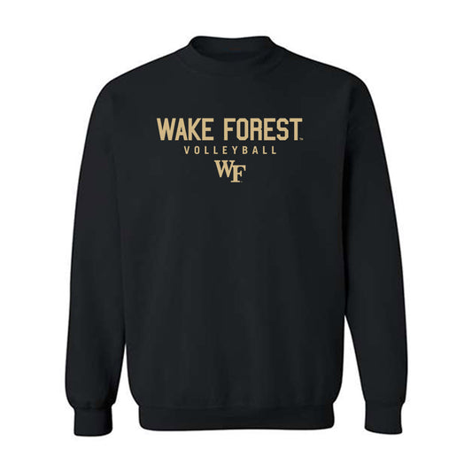 Wake Forest - NCAA Women's Volleyball : Paige Crawford - Black Classic Shersey Sweatshirt