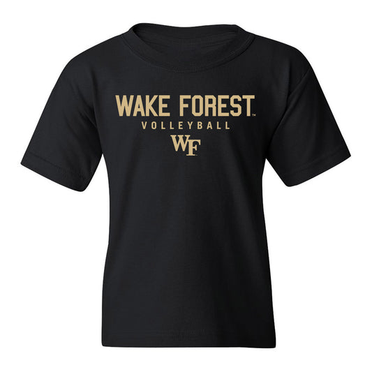 Wake Forest - NCAA Women's Volleyball : Olivia Franke - Black Classic Shersey Youth T-Shirt