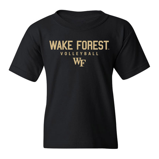 Wake Forest - NCAA Women's Volleyball : Paige Crawford - Black Classic Shersey Youth T-Shirt