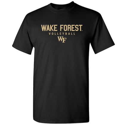 Wake Forest - NCAA Women's Volleyball : Lauren Strain - Black Classic Shersey Short Sleeve T-Shirt