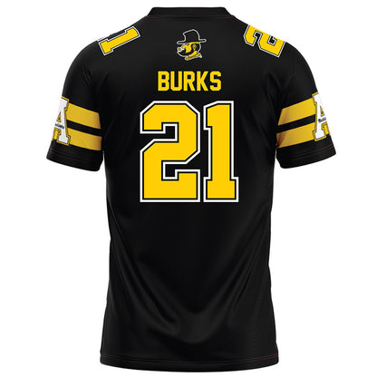 App State - NCAA Football : DJ Burks - Black Jersey