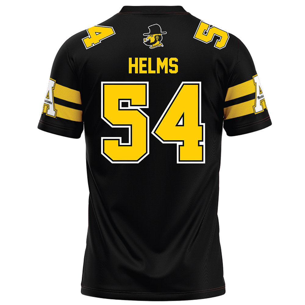 App State - NCAA Football : Isaiah Helms - Black Jersey