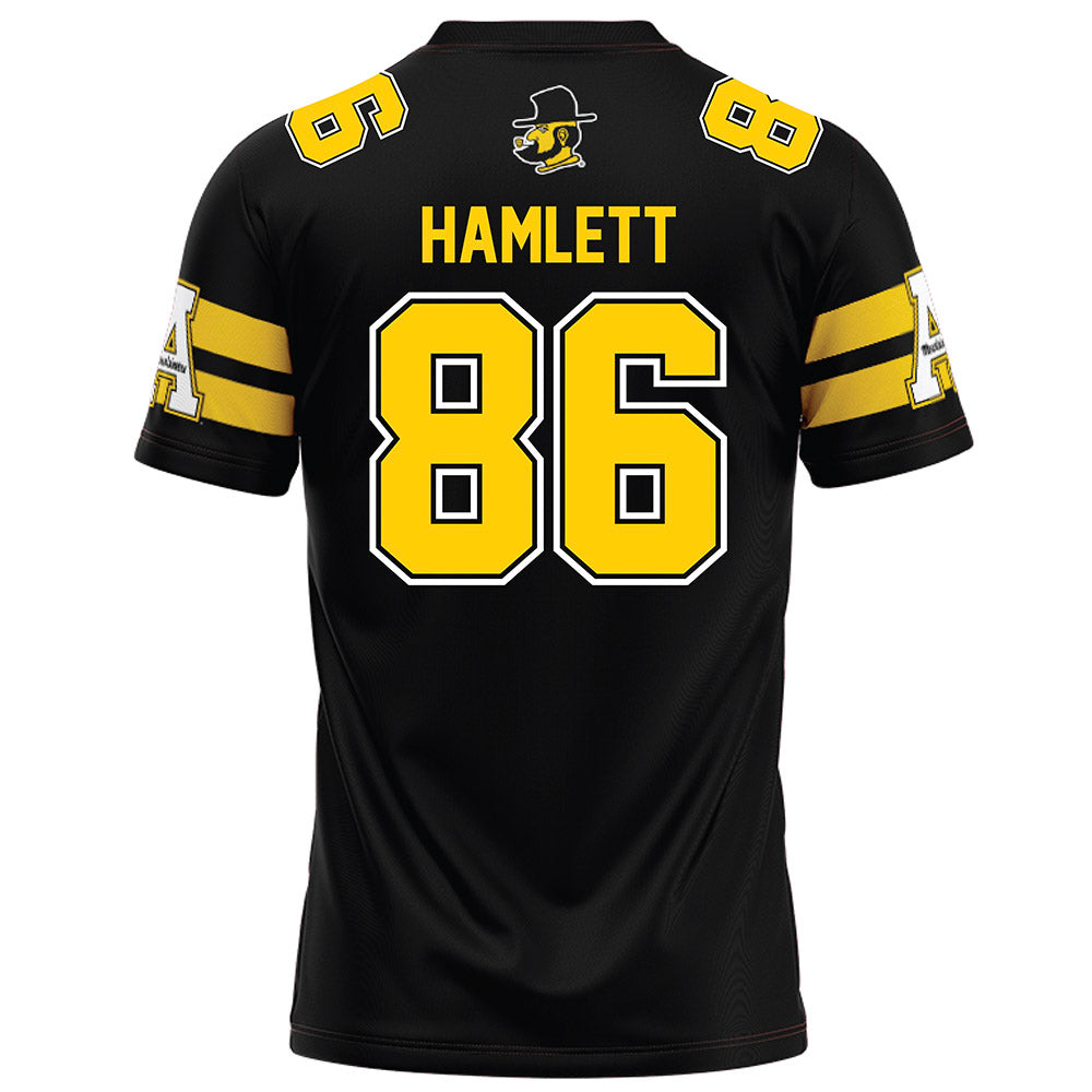 App State - NCAA Football : Kanen Hamlett - Black Jersey