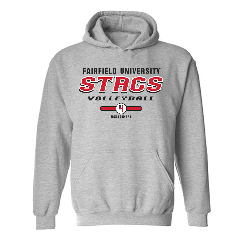 Fairfield - NCAA Women's Volleyball : Blakely Montgomery - Hooded Sweatshirt Classic Fashion Shersey