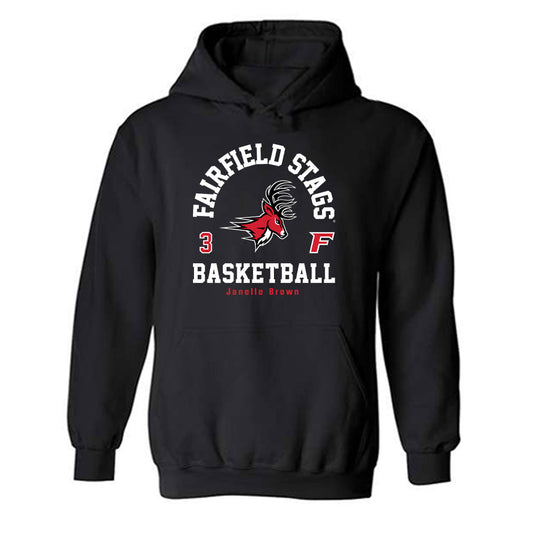 Fairfield - NCAA Women's Basketball : Janelle Brown - Hooded Sweatshirt Classic Fashion Shersey