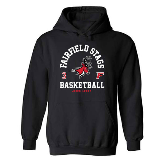 Fairfield - NCAA Men's Basketball : Jalen Leach - Hooded Sweatshirt Classic Fashion Shersey