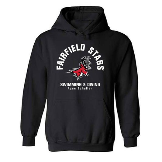 Fairfield - NCAA Men's Swimming & Diving : Ryan Schuller - Hooded Sweatshirt Classic Fashion Shersey