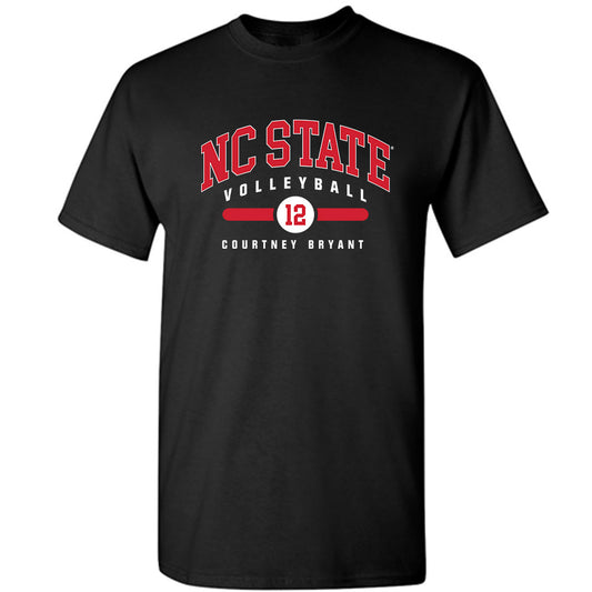 NC State - NCAA Women's Volleyball : Courtney Bryant - Black Classic Fashion Shersey Short Sleeve T-Shirt