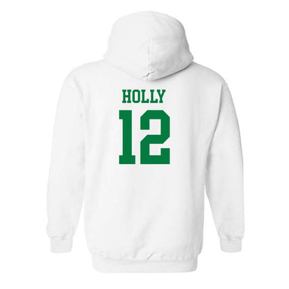 North Texas - NCAA Women's Volleyball : Sh'Diamond Holly - White Classic Shersey Hooded Sweatshirt