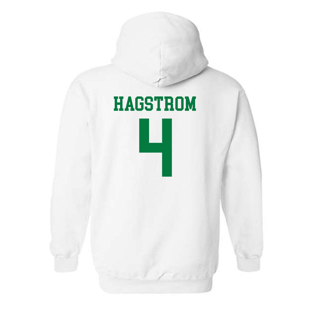 North Texas - NCAA Women's Volleyball : Sophia Hagstrom - White Classic Shersey Hooded Sweatshirt