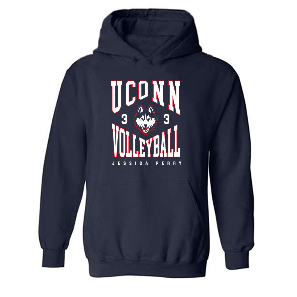 UConn - NCAA Women's Volleyball : Jessica Perry - Hooded Sweatshirt Classic Fashion Shersey