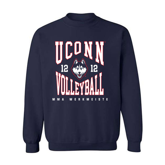 UConn - NCAA Women's Volleyball : Emma Werkmeister - Crewneck Sweatshirt Classic Fashion Shersey