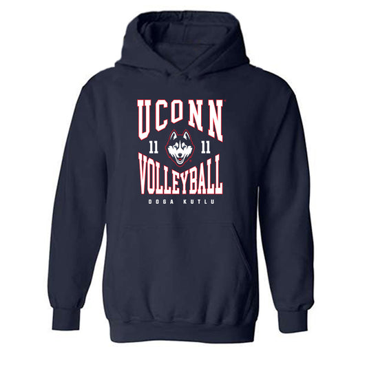 UConn - NCAA Women's Volleyball : Doga Kutlu - Hooded Sweatshirt Classic Fashion Shersey