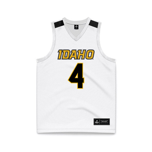 Idaho - NCAA Men's Basketball : EJ Neal - White Jersey