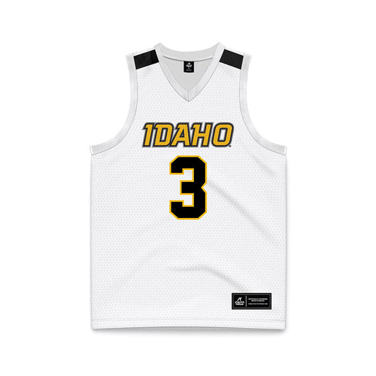Idaho - NCAA Men's Basketball : Quinn Denker - White Jersey