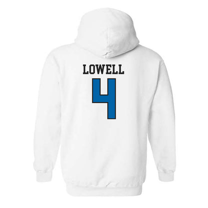 MTSU - NCAA Women's Volleyball : Marie Lowell - White Classic Shersey Hooded Sweatshirt