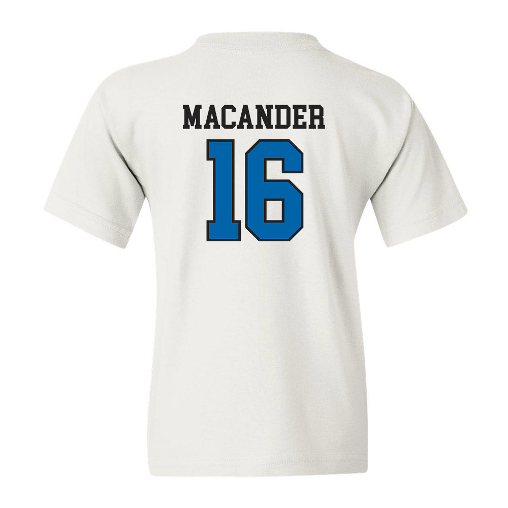 MTSU - NCAA Women's Volleyball : Caroline Macander - White Classic Shersey Youth T-Shirt