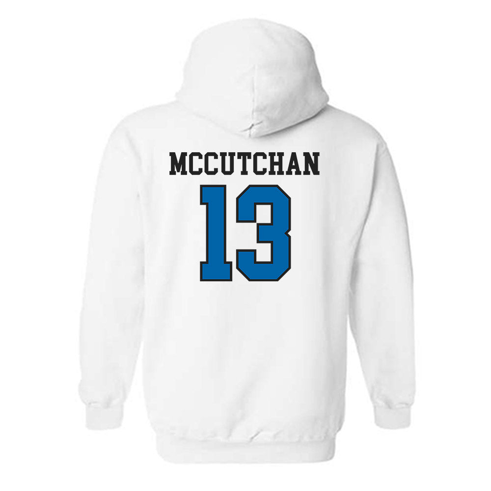 MTSU - NCAA Women's Volleyball : Traeston McCutchan - White Classic Shersey Hooded Sweatshirt