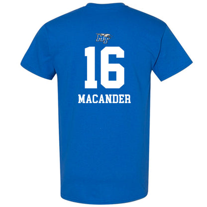 MTSU - NCAA Women's Volleyball : Caroline Macander - Royal Replica Shersey Short Sleeve T-Shirt