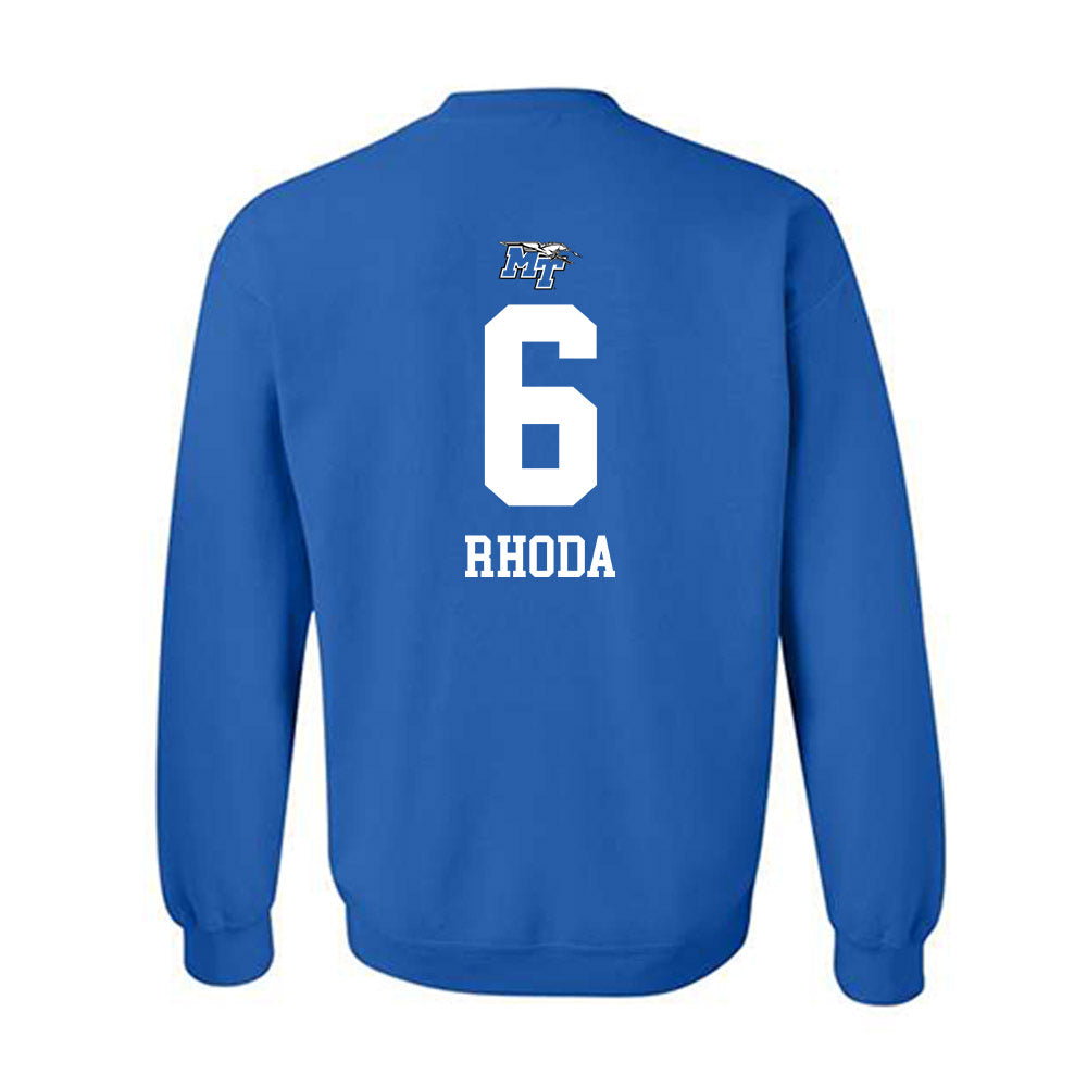 MTSU - NCAA Women's Volleyball : Adriana Rhoda - Royal Replica Shersey Sweatshirt