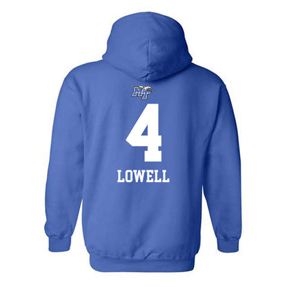 MTSU - NCAA Women's Volleyball : Marie Lowell - Royal Replica Shersey Hooded Sweatshirt