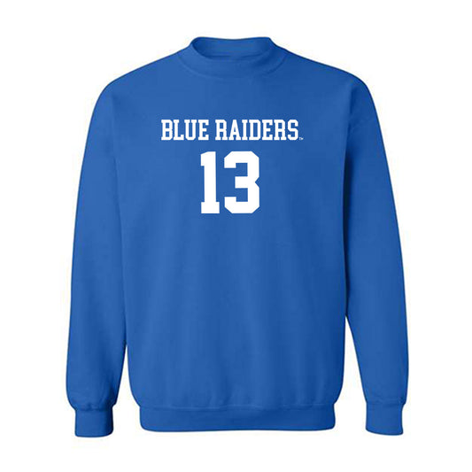 MTSU - NCAA Women's Volleyball : Traeston McCutchan - Royal Replica Shersey Sweatshirt