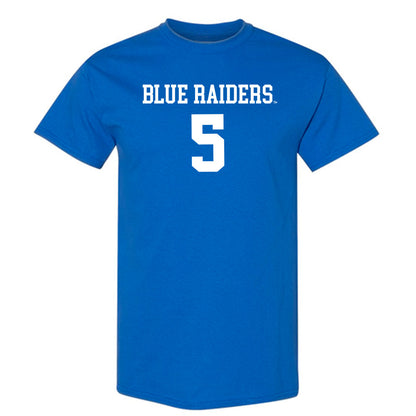 MTSU - NCAA Women's Volleyball : Kayla Henley - Royal Replica Shersey Short Sleeve T-Shirt