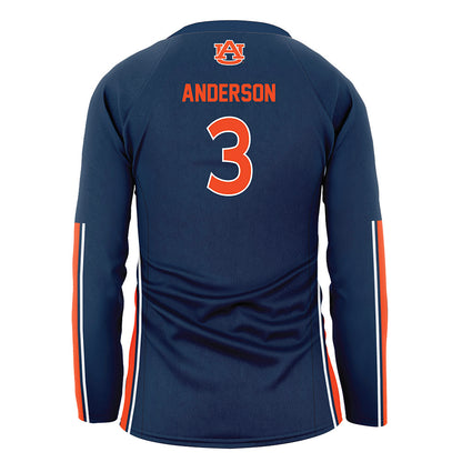 Auburn - NCAA Women's Volleyball : Akasha Anderson - Navy Jersey