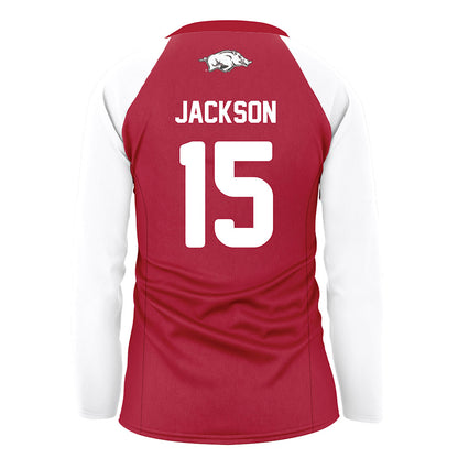 Arkansas - NCAA Women's Volleyball : Courtney Jackson - Red Jersey