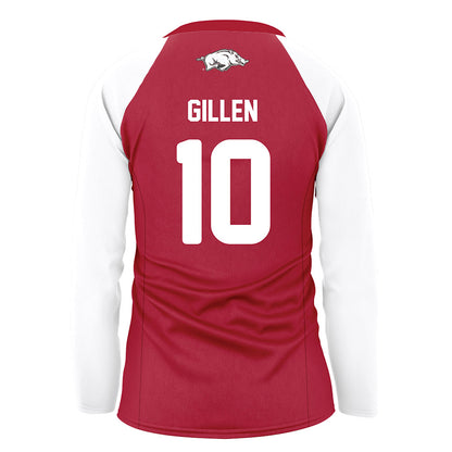 Arkansas - NCAA Women's Volleyball : Jillian Gillen - Red Jersey