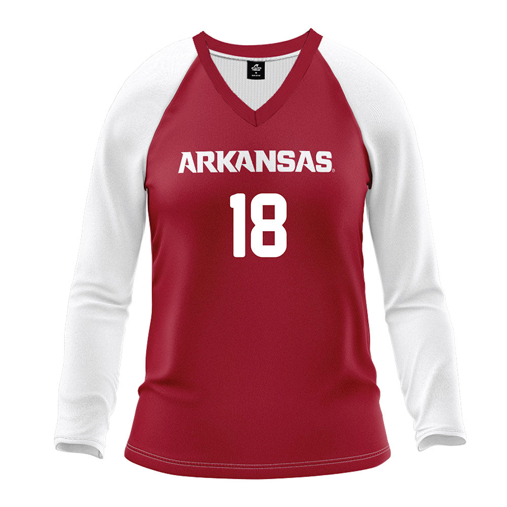 Arkansas - NCAA Women's Volleyball : Hannah Hogue -  Red Jersey