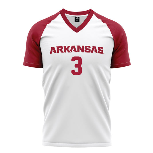 Arkansas - NCAA Women's Soccer : Kiley Dulaney - White Jersey