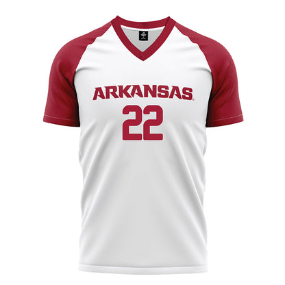 Arkansas - NCAA Women's Soccer : Ainsley Erzen - White Jersey
