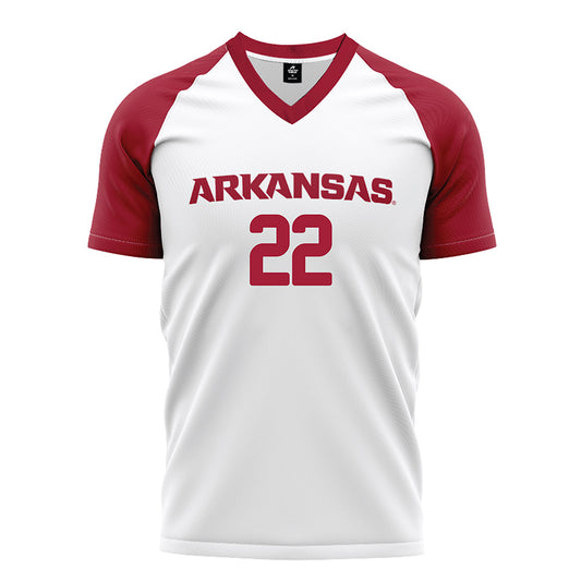 Arkansas - NCAA Women's Soccer : Ainsley Erzen - White Jersey