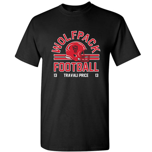 NC State - NCAA Football : Travali Price - Classic Fashion Shersey Short Sleeve T-Shirt