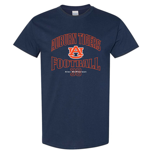 Auburn - NCAA Football : Alex McPherson - Navy Classic Fashion Shersey Short Sleeve T-Shirt