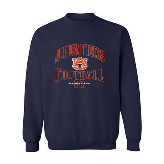 Auburn - NCAA Football : Brandon Frazier - Navy Classic Fashion Shersey Sweatshirt