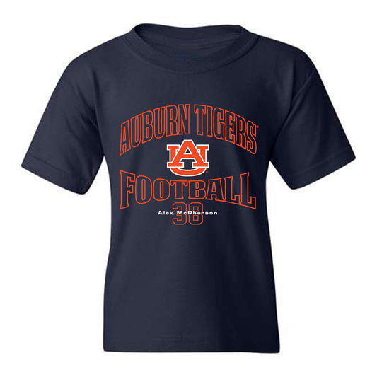 Auburn - NCAA Football : Alex McPherson - Navy Classic Fashion Shersey Youth T-Shirt