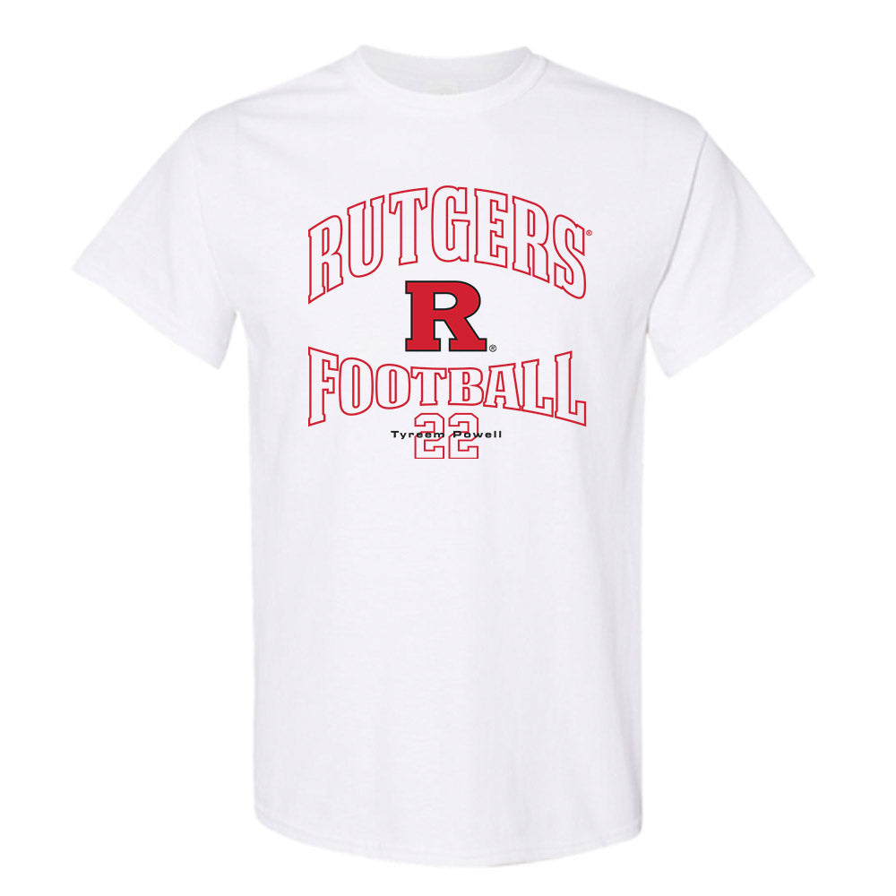 Rutgers - NCAA Football : Tyreem Powell - White Classic Fashion Shersey Short Sleeve T-Shirt