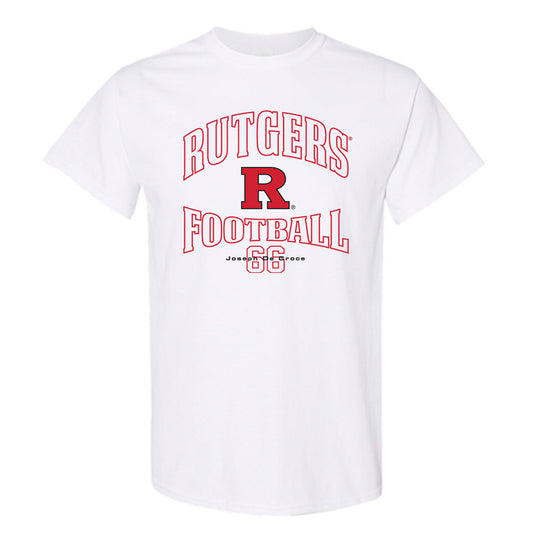 Rutgers - NCAA Football : Joseph De Croce - White Classic Fashion Shersey Short Sleeve T-Shirt