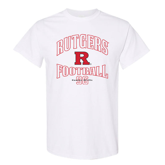 Rutgers - NCAA Football : Keshon Griffin - White Classic Fashion Shersey Short Sleeve T-Shirt